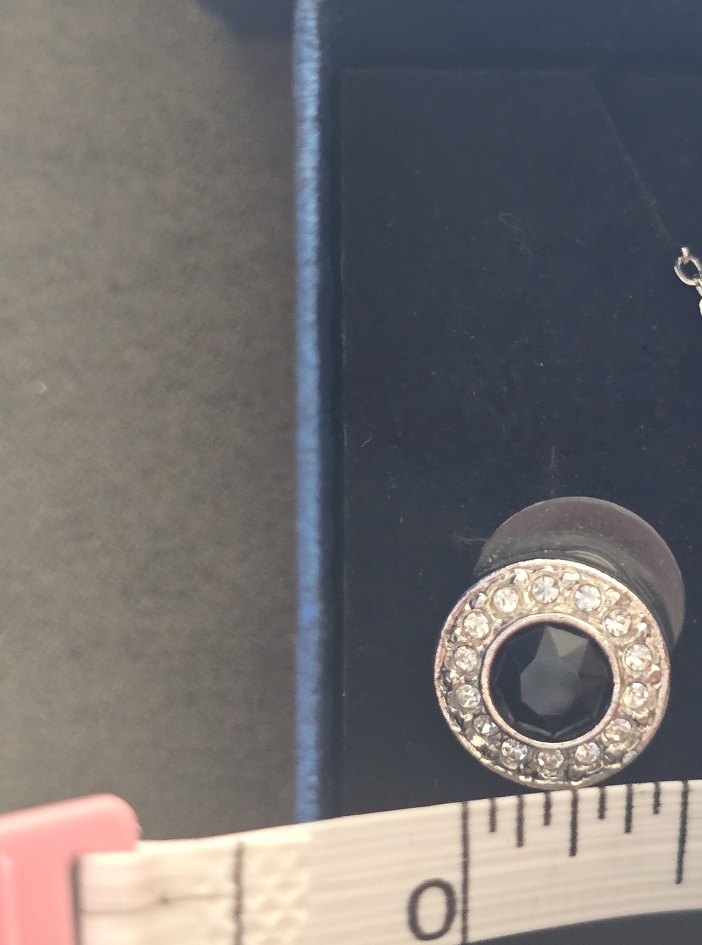 #2018 3 Pc SWAROVSKI SET: SILVER, Blk, Crystal, Stud Earrings & 18"Necklace - Picture 9 of 15